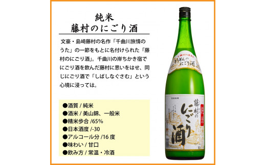 信州佐久　日本酒　千曲錦　飲み比べセット1800ml×5本セット【 日本酒 酒 さけ 長野県 佐久市 】