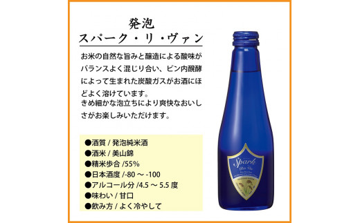 信州佐久　日本酒　千曲錦　発泡スパーク・リ・ヴァン250ml×12本セット【 日本酒 酒 さけ 長野県 佐久市 】