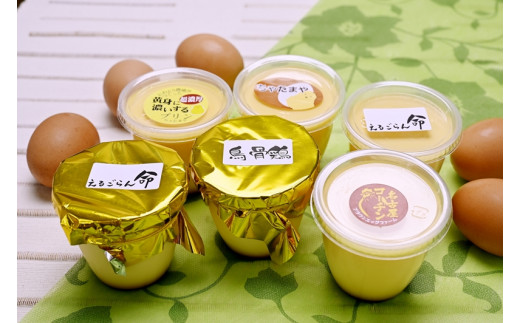 ちゃたまや　自家製たまごプリン6種10ヶセット プリン