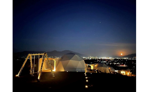 グランピング 温泉付きグランピング のぞみ グランピング & スパ 佐久× 軽井沢 宿泊補助券 (150,000円分）【 キャンプ グランピング アウトドア 体験・チケット 旅行 宿泊 長野県 佐久市 】