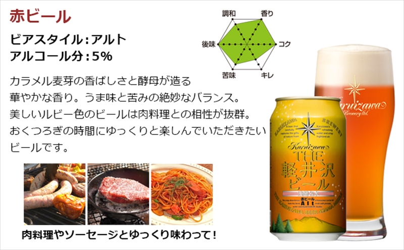 【6ヶ月定期便】【THE軽井沢ビール】クラフトビール350ml　3種24缶　飲み比べ　詰合せ