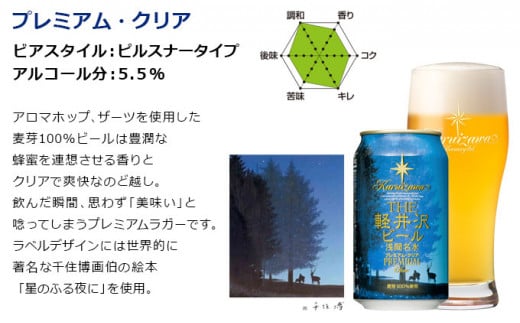 【11ヶ月定期便】【THE軽井沢ビール】クラフトビール350ml　6種6缶　飲み比べ　詰合せ