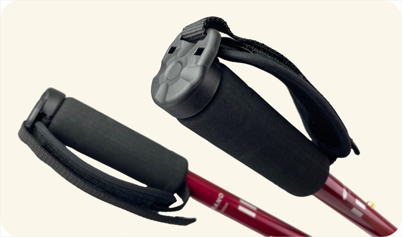 SINANO『しっかり２本杖（ブラウン）』 ＜沖縄県・離島は配送不可＞  シナノ ステッキ ポール 歩行 ウォーキング サポート 高齢者 介護 リハビリ 訓練 転倒防止 父の日 母の日 敬老 健康 ギフト プレゼント 贈り物