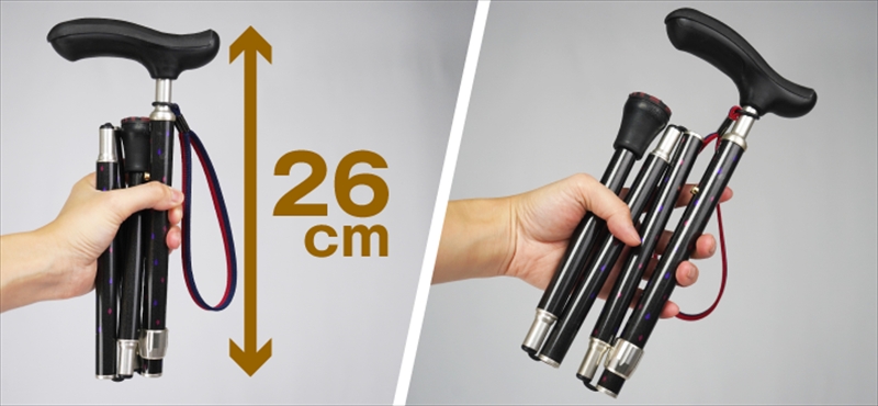 SINANO『ネオクラシカル折畳（ワイン）』＜沖縄県・離島は配送不可＞   シナノ 折り畳み ステッキ ポール 歩行 ウォーキング サポート 高齢者 転倒防止 父の日 母の日 敬老 健康 ギフト プレゼント 贈り物