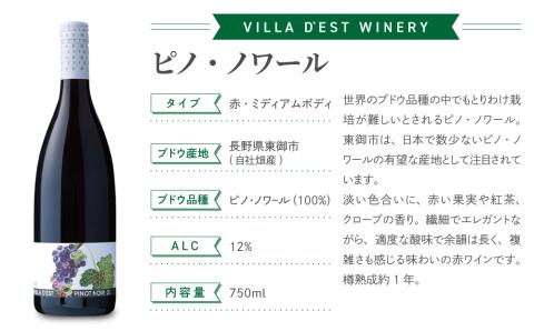 【ヴィラデストワイナリー】ピノ・ノワール（赤・ロゼ）飲み比べ4本セット