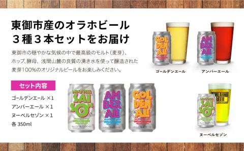 3種飲み比べ3本セット（ゴールデンエール、アンバーエール、ヌーベルセゾン、 クラフトビール 飲み比べ）