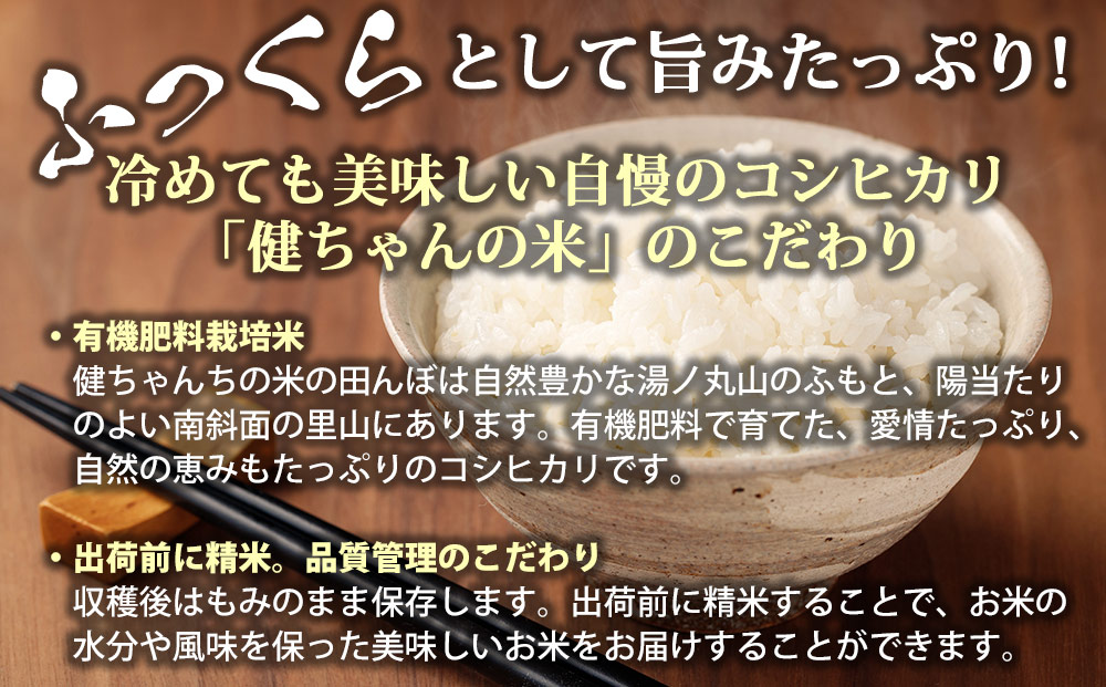 米・食味鑑定分析コンクール特別優秀賞受賞！冷めても美味しい健ちゃんちの米（コシヒカリ）5kg｜ライスファーム小林※2025年10月中旬以降順次発送