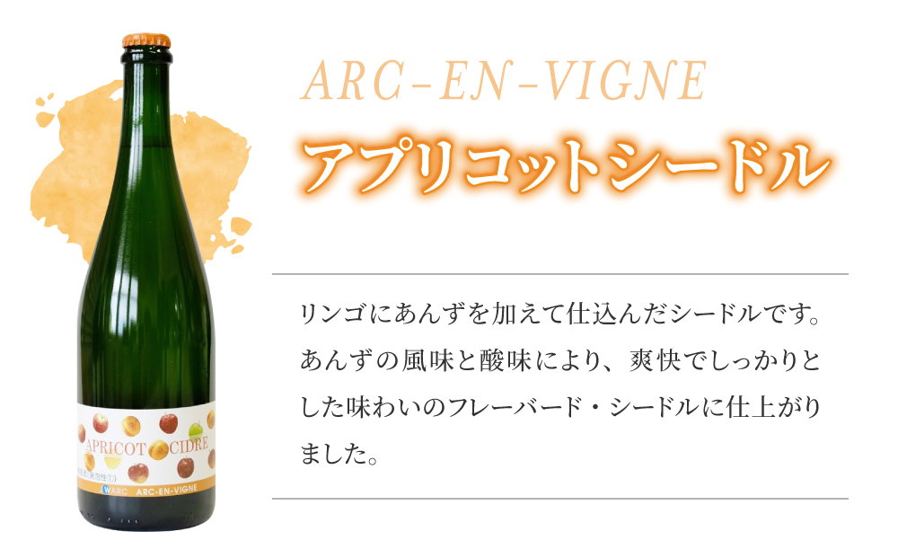 【アルカンヴィーニュ】シードル 3種セット(シードル・ゆずシードル・アプリコットシードル) ギフト お酒 飲み比べ プレゼント お取り寄せ 美味しい りんご 醸造酒 お中元 お歳暮 国産 信州 長野県東御市