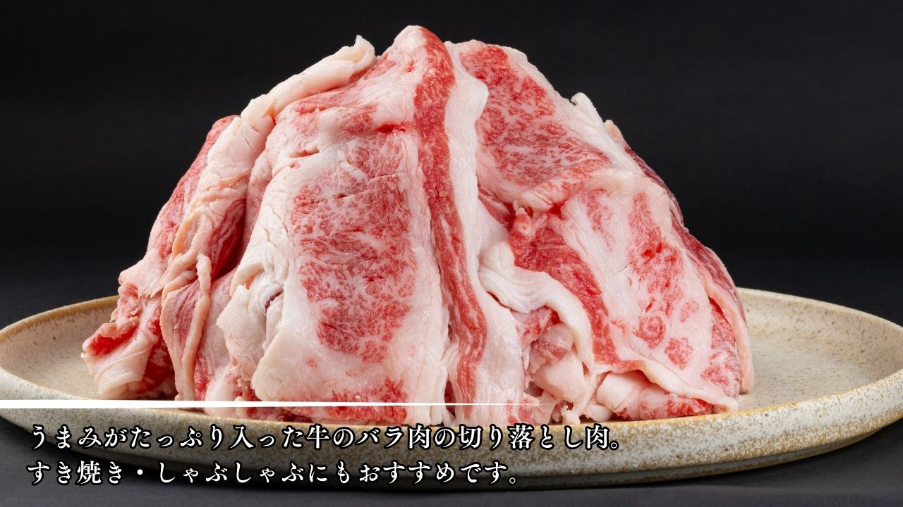 【信州プレミアム牛】牛バラ切り落とし 800g（小田切牧場）｜長野県 東御市 黒毛和牛 霜降り 牛肉 冷凍 人気 ギフト 筋肉