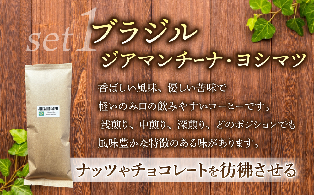 【粉に挽く】産地違いコーヒー豆　2種類飲み比べ各200g｜テルミナリアコーヒー