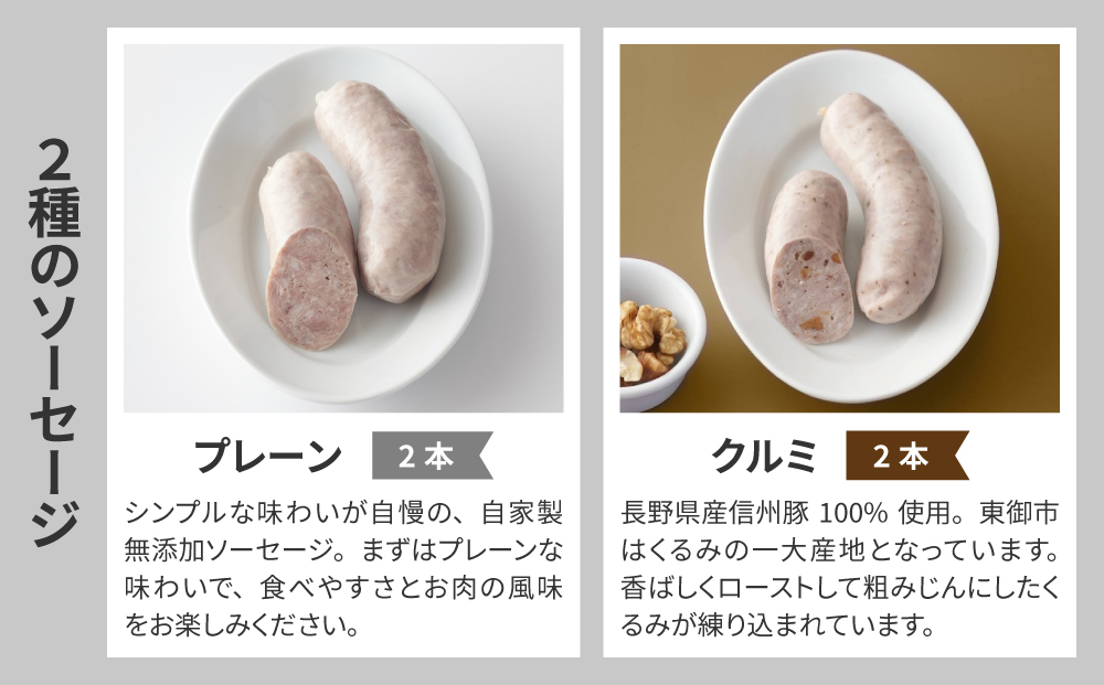 【自家製ソーセージハム男】ソーセージとハムのセット