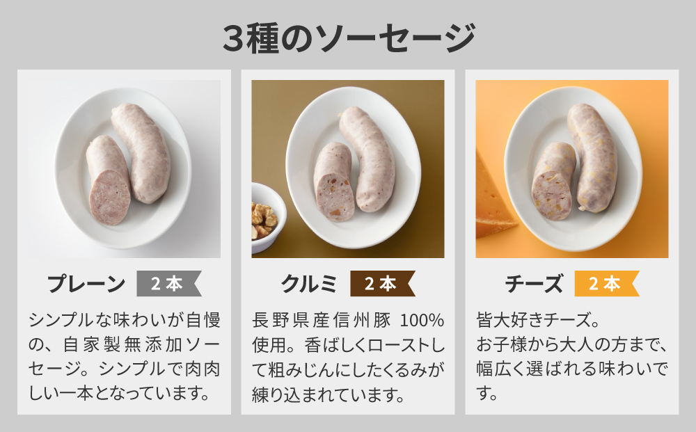 【自家製ソーセージハム男】バラエティセット