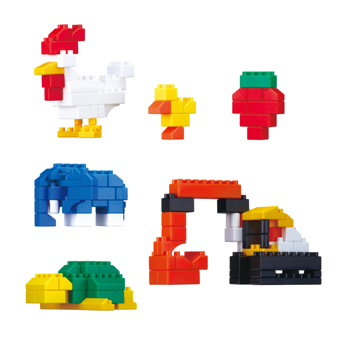 ダイヤブロック　KIHONIRO(キホンイロ) L｜ギフト プレゼント 誕生日 知育 国産 diablock ND-08