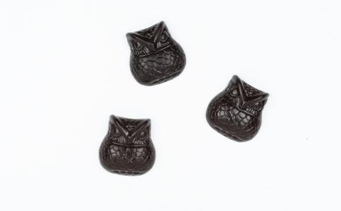 【OJAS(R) PURE CHOCOLATE.】木箱入りフクロウチョコレート ３粒入り