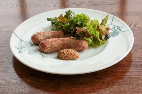 ヴィラデストカフェ ハンバーグとソーセージのセット