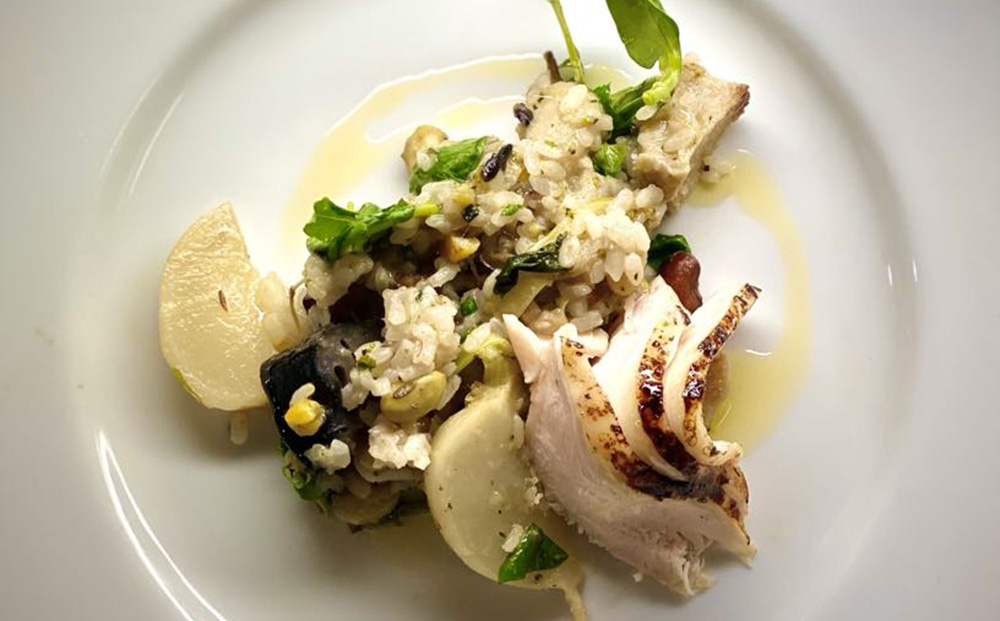 とうみ食堂オフィシャルシェフ 吉田友則氏 厳選「東御食材の絶品コース料理」（4名様）お食事