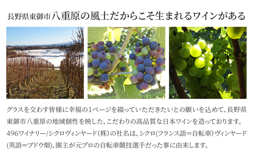凍霜害 応援！ミシュラン採用の白ワインを飲み比べ【496ワイナリー】