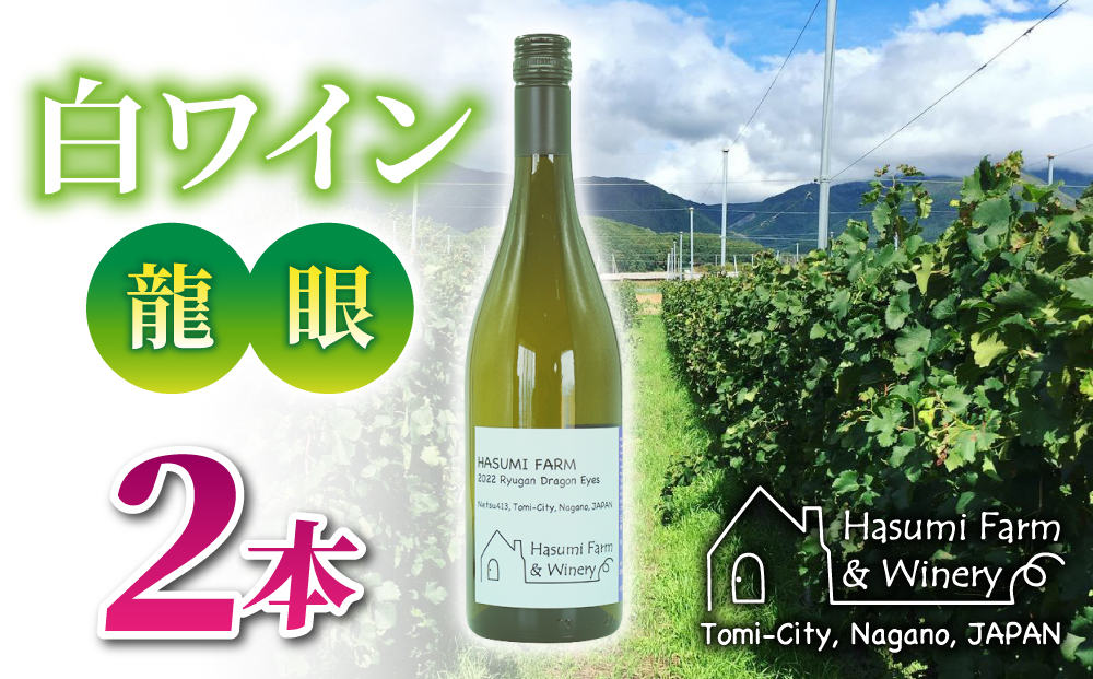 【のらのらふぁーむ】白ワイン「龍眼」２本
