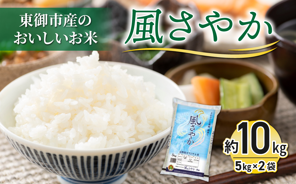 【R7年産新米】東御市産おいしいお米「風さやか」約10kg｜国産 長野県産 お米 こめ 白米 ※2025年10月以降順次発送