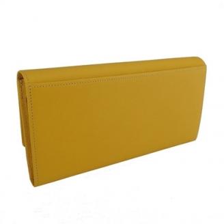【濱野皮革工藝の長財布です。】グレース ロングウォレット ギャルソンタイプ(イエロー)