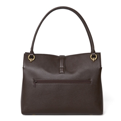 濱野皮革工藝ディライトトートバッグミディアム(ダークブラウン)