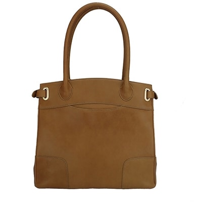 【濱野皮革工藝のクラッシーアーバントートミニハンドバッグ】エレガントなハンドバッグ。(ベージュ)