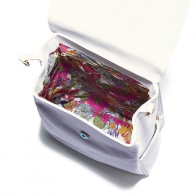 【濱野皮革工藝】フィオーレ2wayリュックII(ホワイト×ゴールド)