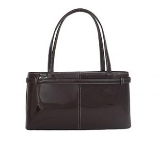 濱野皮革工藝セレブミニショルダーバッグ(ブラウン)