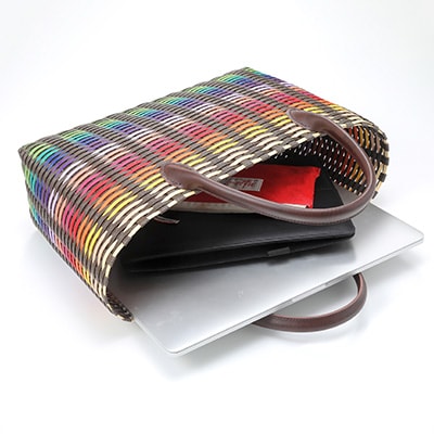 クラフトテープかごバッグ