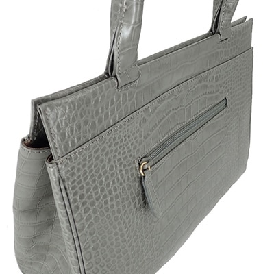 【濱野皮革工藝のハンドバッグ】レジェクロコ　コッコリーブル(スモーキーグレー)