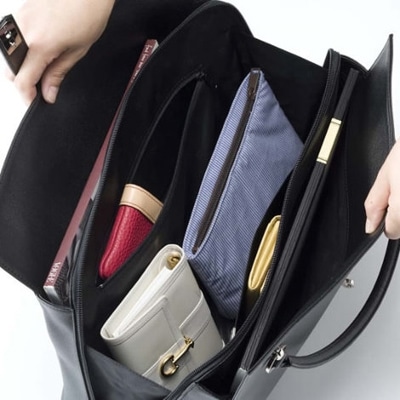 濱野皮革工藝グレースディライトトートバッグ(ブラック×ゴールド金具)