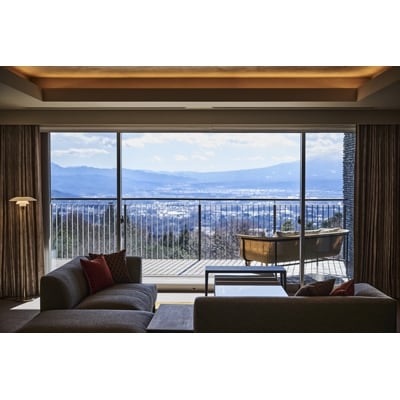 【9/30まで】THE HIRAMATSU 軽井沢 御代田　2泊ペア宿泊券デラックスツイン　夕食1回