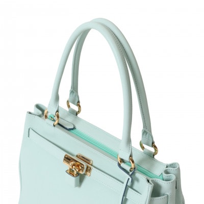 【濱野皮革工藝のハンドバッグ】シューカペラ ハンドバッグ(ミントグリーン)