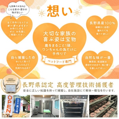 軽井沢鹿工房「愛犬用鹿ドライトライプ」20g×4パック