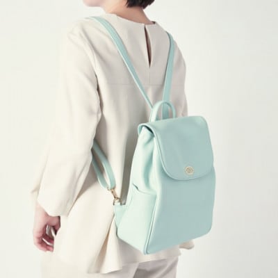 【濱野皮革工藝】フィオーレ2wayリュックII(ライトグリーン×ゴールド)