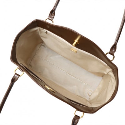 【濱野皮革工藝】ハニカム トートバッグ(ブラウン)