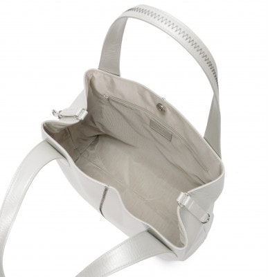 【濱野皮革工藝のバッグ】リゼトート(パールホワイト)