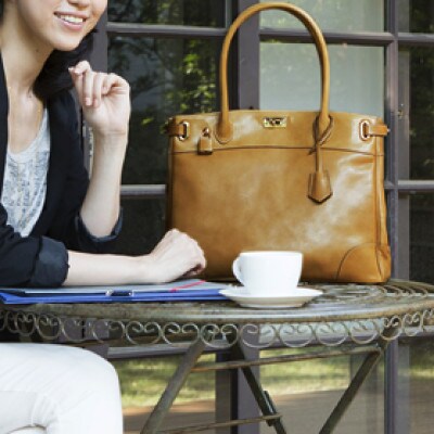 濱野皮革工藝クラッシーアーバントートバッグ(キャメル)