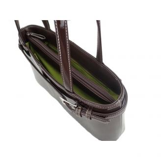 濱野皮革工藝セレブミニショルダーバッグ(ブラウン)