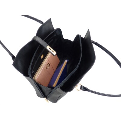 【濱野皮革工藝】 ディライトトート ミディアム(ブラック)