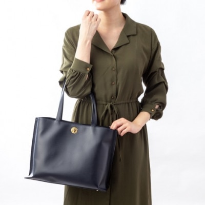 【濱野皮革工藝のトートバッグ】ディニタトートバッグ(ブラック)