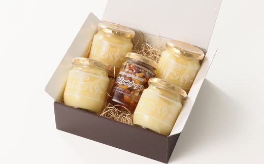 りんごバター4本+はちみつナッツ1本