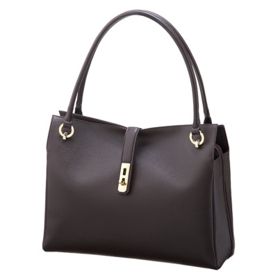 濱野皮革工藝ディライトトートバッグミディアム(ダークブラウン)