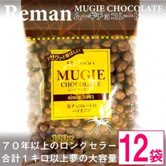 ムーギ チョコレート 120g×12袋 ( 麦 チョコ 手作り スイーツ おやつ 洋菓子 長野 )