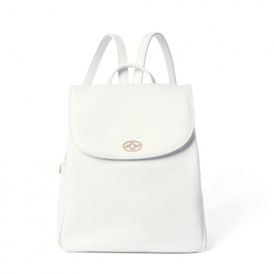 【濱野皮革工藝】フィオーレ2wayリュックII(ホワイト×ゴールド)