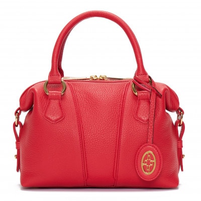 【濱野皮革工藝 HAMANO バッグ】フィオーレ 2way ミニボストン(カーディナルレッド)