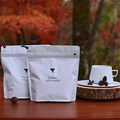 【毎月定期便】スペシャルティ珈琲深煎りブレンドとマンデリンのセット(豆のまま)定期便 全6回