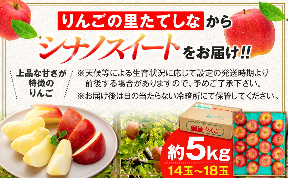 シナノスイート(約5㎏、優14～18玉)