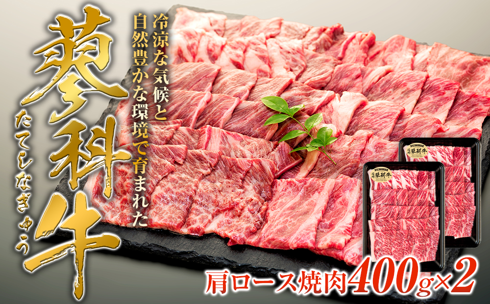 蓼科牛肩ロース焼肉用400g×2