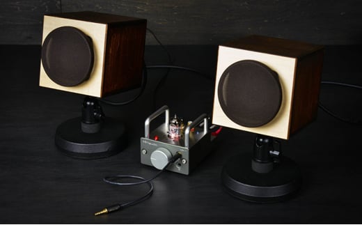 MHaudio 真空管オーディオセット ブラウン